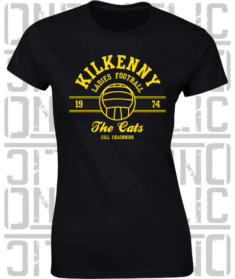 Ladies Gaelic Football LGF - Ladies Skinny-Fit T-Shirt - Kilkenny