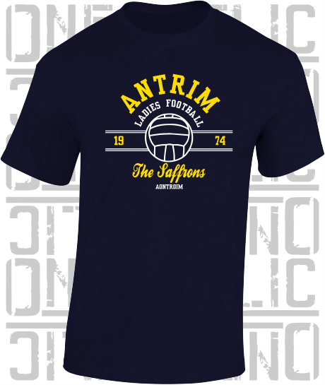 Ladies Gaelic Football T-Shirt - Adult - All Counties Available