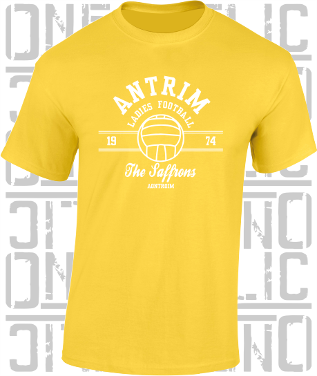 Ladies Gaelic Football T-Shirt - Adult - All Counties Available