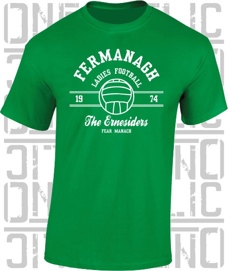 Ladies Gaelic Football T-Shirt - Adult - All Counties Available