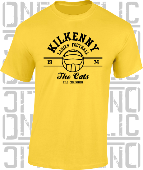 Ladies Gaelic Football T-Shirt - Adult - All Counties Available