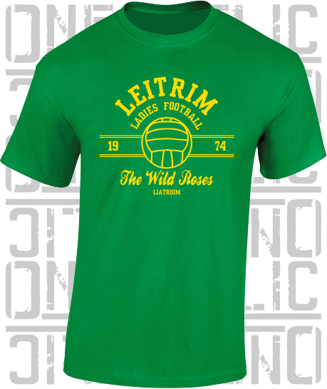 Ladies Gaelic Football T-Shirt - Adult - All Counties Available