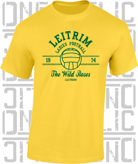 Ladies Gaelic Football T-Shirt - Adult - All Counties Available