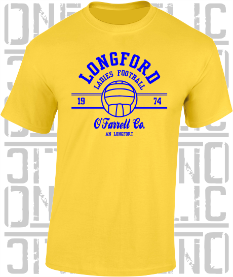 Ladies Gaelic Football T-Shirt - Adult - All Counties Available