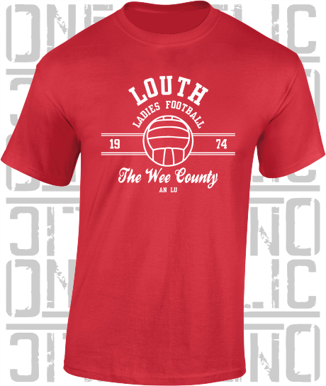 Ladies Gaelic Football LGF T-Shirt - Adult - Louth