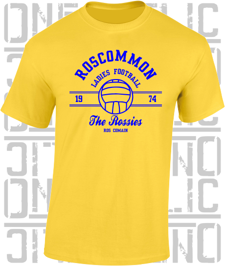 Ladies Gaelic Football LGF T-Shirt - Adult - Roscommon