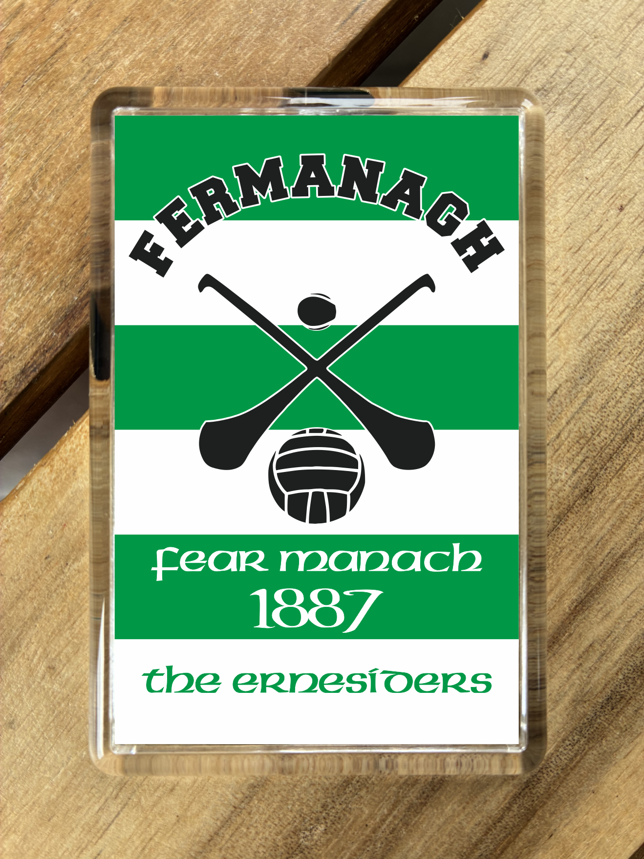 Gaelic Games (GAA) County Colours Plastic Fridge Magnet - All Irish Counties Available. Hurling Camogie Gaelic Football Ladies Gaelic Football