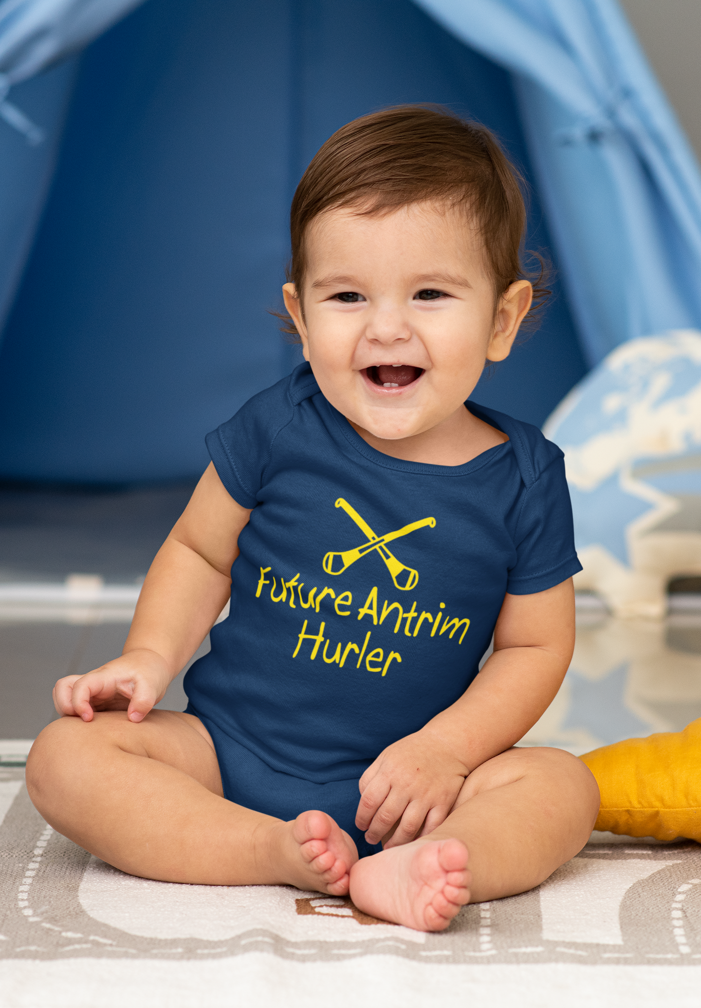 Future Antrim Hurler Baby Bodysuit - Hurling