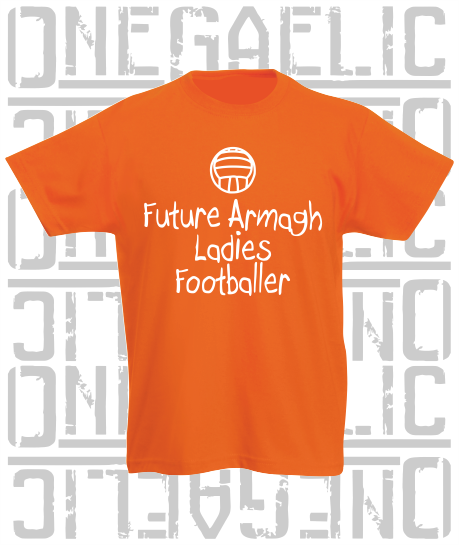 Future Ladies Footballer Baby/Toddler/Kids T-Shirt - Ladies Gaelic Football - All Counties Available