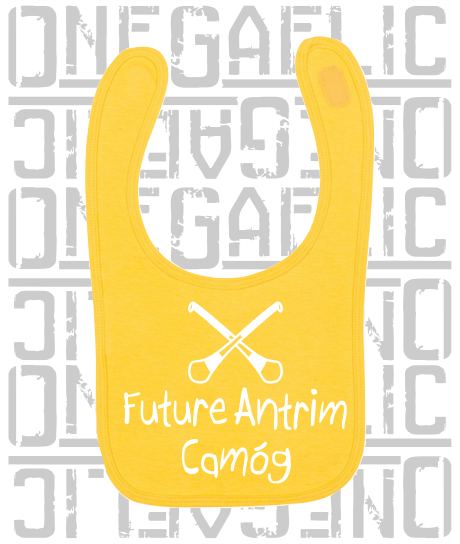 Future Antrim Camóg Baby Bib - Camogie