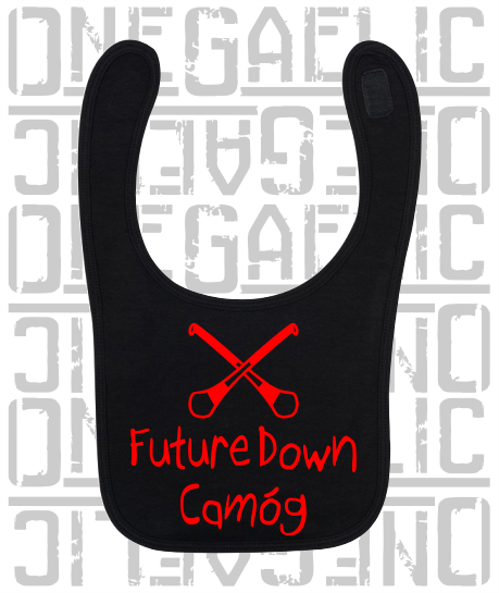 Future Down Camóg Baby Bib - Camogie