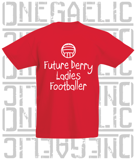 Future Ladies Footballer Baby/Toddler/Kids T-Shirt - Ladies Gaelic Football - All Counties Available