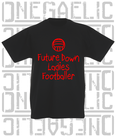 Future Ladies Footballer Baby/Toddler/Kids T-Shirt - Ladies Gaelic Football - All Counties Available