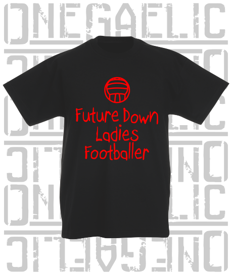 Future Down Ladies Footballer Baby/Toddler/Kids T-Shirt - LG Football