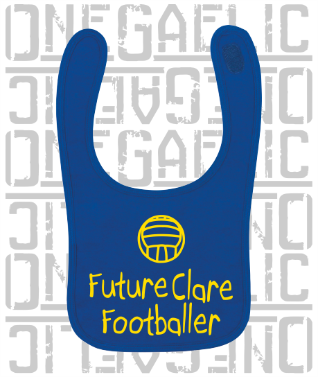 Future Clare Footballer Baby Bib - Gaelic Football