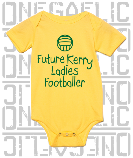 Future Kerry Ladies Footballer Baby Bodysuit - Ladies Gaelic Football