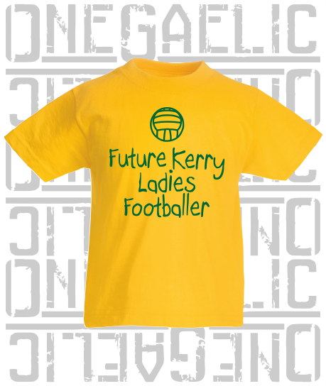 Future Ladies Footballer Baby/Toddler/Kids T-Shirt - Ladies Gaelic Football - All Counties Available