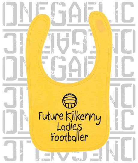 Future Ladies Footballer Baby Bib - Ladies Gaelic Football - All Counties Available