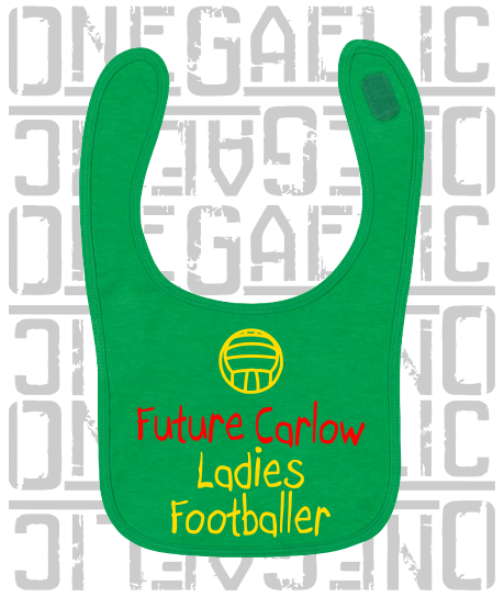 Future Ladies Footballer Baby Bib - Ladies Gaelic Football - All Counties Available