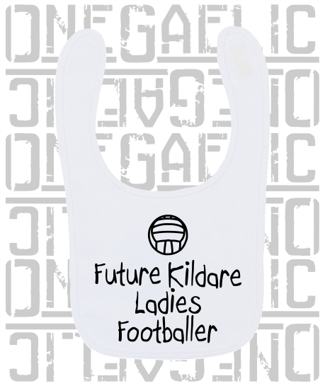 Future Ladies Footballer Baby Bib - Ladies Gaelic Football - All Counties Available