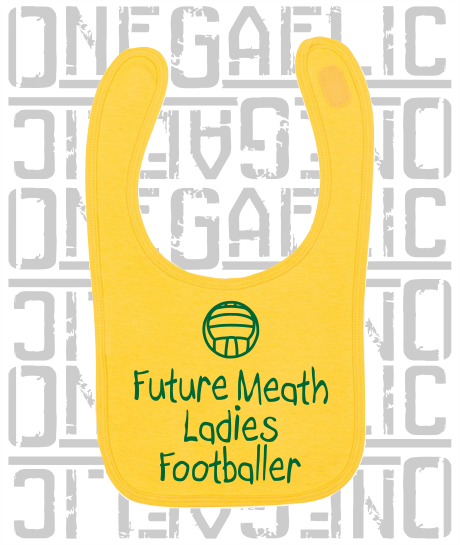 Future Ladies Footballer Baby Bib - Ladies Gaelic Football - All Counties Available