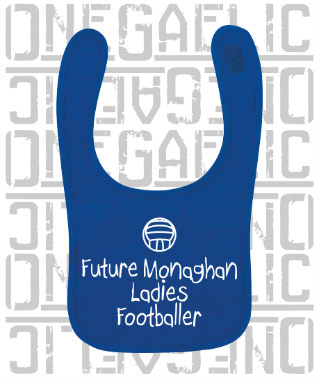 Future Ladies Footballer Baby Bib - Ladies Gaelic Football - All Counties Available