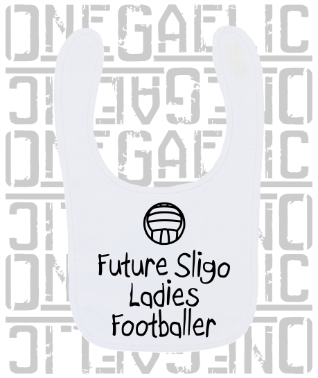 Future Ladies Footballer Baby Bib - Ladies Gaelic Football - All Counties Available