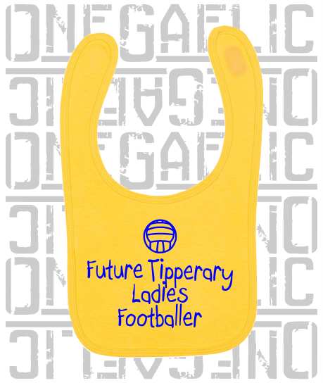 Future Ladies Footballer Baby Bib - Ladies Gaelic Football - All Counties Available