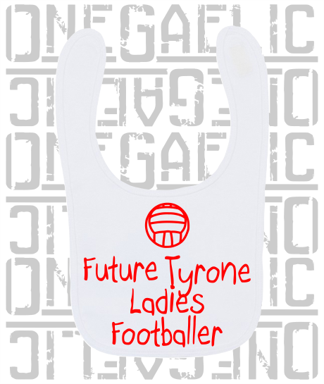 Future Ladies Footballer Baby Bib - Ladies Gaelic Football - All Counties Available