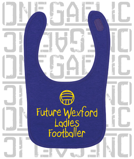 Future Ladies Footballer Baby Bib - Ladies Gaelic Football - All Counties Available