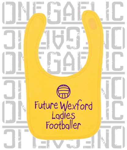 Future Wexford Ladies Footballer Baby Bib - Ladies Gaelic Football