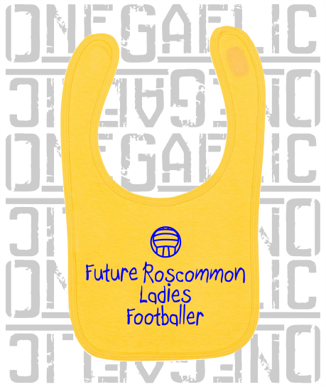 Future Ladies Footballer Baby Bib - Ladies Gaelic Football - All Counties Available