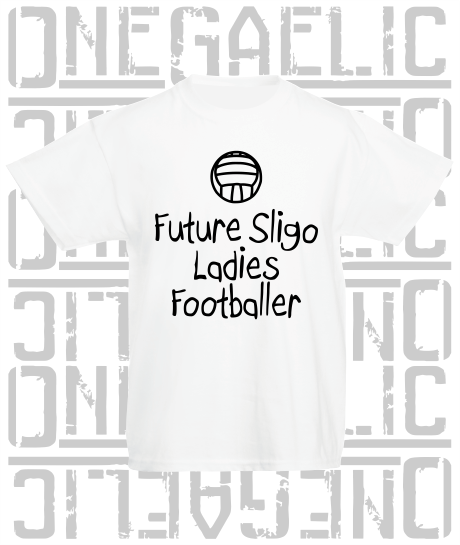 Future Ladies Footballer Baby/Toddler/Kids T-Shirt - Ladies Gaelic Football - All Counties Available