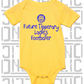 Future Ladies Footballer Baby Bodysuit - Ladies Gaelic Football - All Counties Available