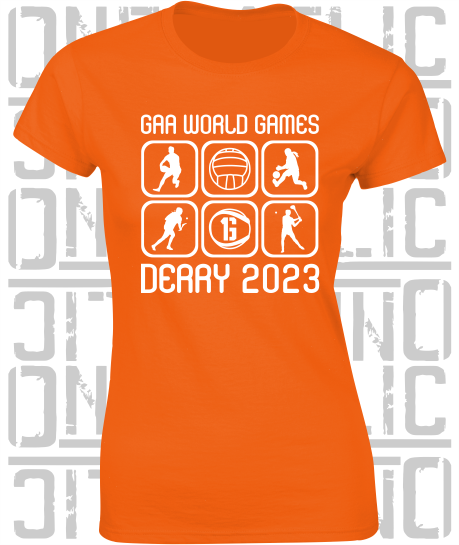 GAA World Games 2023 - Ladies Skinny-Fit T-Shirt