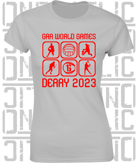 GAA World Games 2023 - Ladies Skinny-Fit T-Shirt