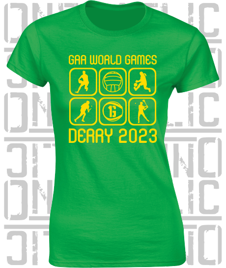 GAA World Games 2023 - Ladies Skinny-Fit T-Shirt