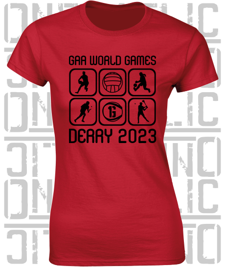 GAA World Games 2023 - Ladies Skinny-Fit T-Shirt