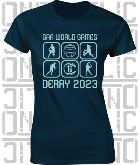 GAA World Games 2023 - Ladies Skinny-Fit T-Shirt