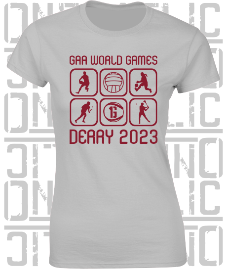 GAA World Games 2023 - Ladies Skinny-Fit T-Shirt