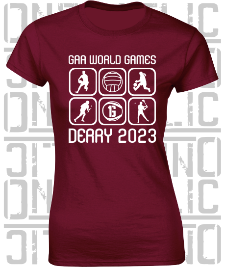 GAA World Games 2023 - Ladies Skinny-Fit T-Shirt