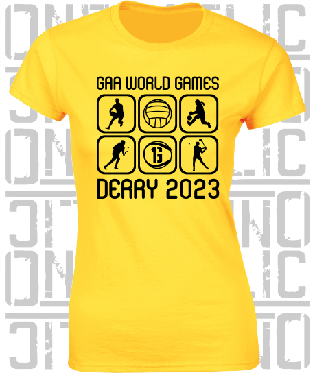 GAA World Games 2023 - Ladies Skinny-Fit T-Shirt