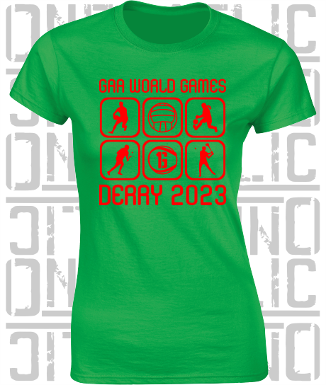 GAA World Games 2023 - Ladies Skinny-Fit T-Shirt