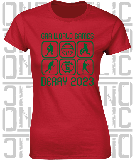 GAA World Games 2023 - Ladies Skinny-Fit T-Shirt