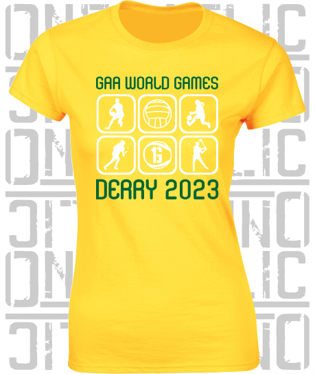 GAA World Games 2023 - Ladies Skinny-Fit T-Shirt