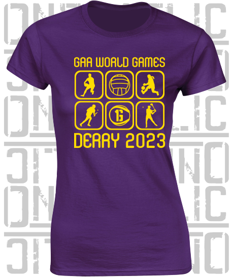 GAA World Games 2023 - Ladies Skinny-Fit T-Shirt