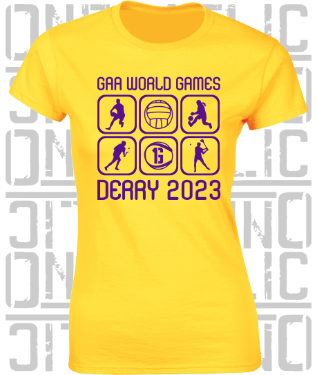 GAA World Games 2023 - Ladies Skinny-Fit T-Shirt