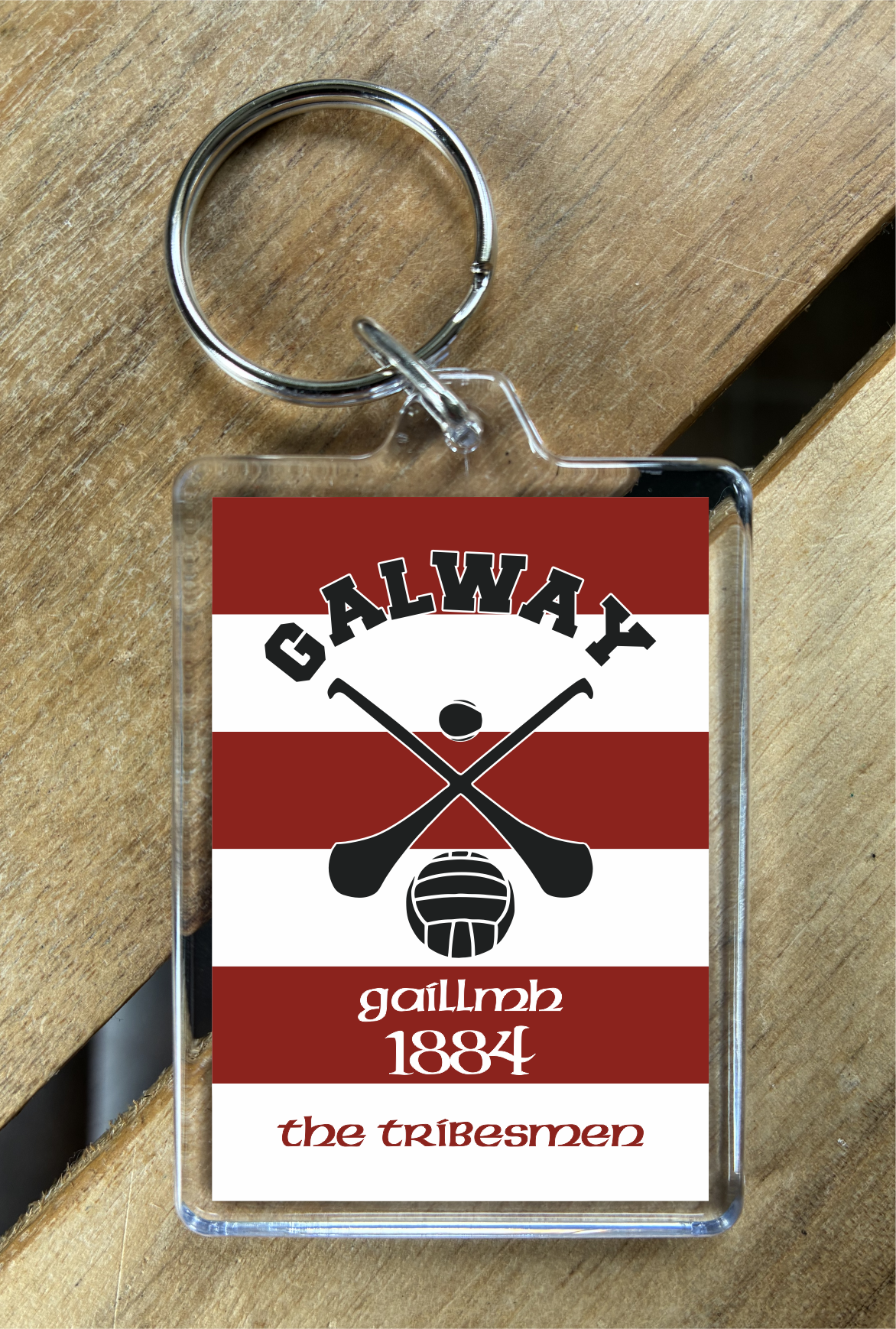 Gaelic Games (GAA) County Colours Plastic Keyring - All Irish Counties Available. Hurling Camogie Gaelic Football Ladies Gaelic Football (Copy)