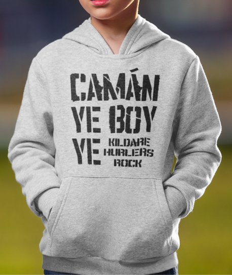 Camán Ye Boy Ye, Hurling Hoodie - Kids - All Counties Available