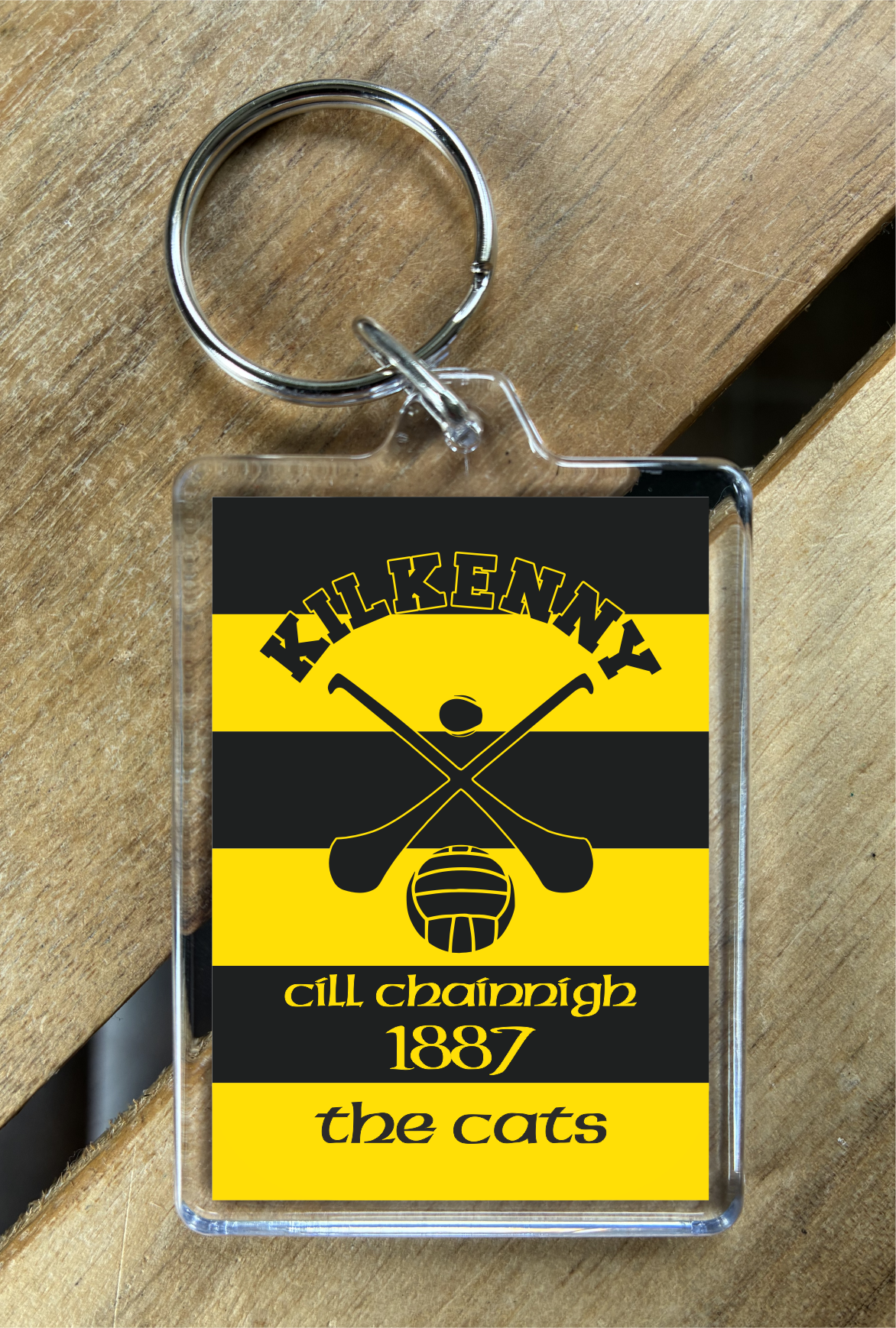 Gaelic Games (GAA) County Colours Plastic Keyring - All Irish Counties Available. Hurling Camogie Gaelic Football Ladies Gaelic Football (Copy)